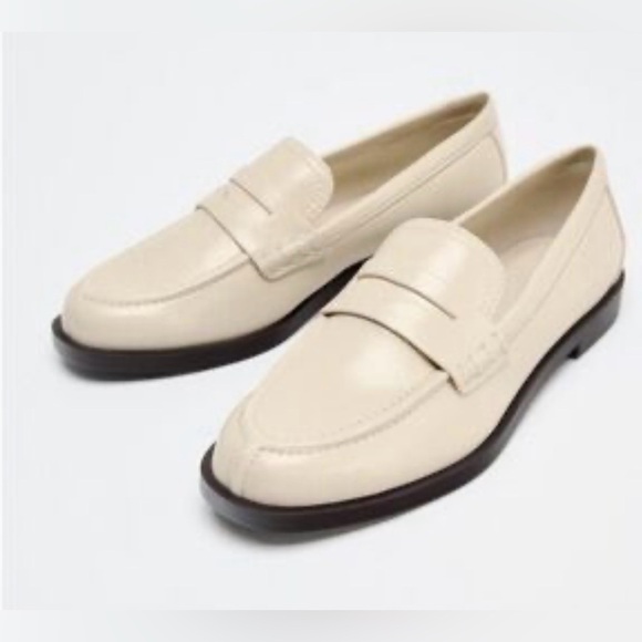 Zara Shoes - 4. Zara NWT Cream Loafers